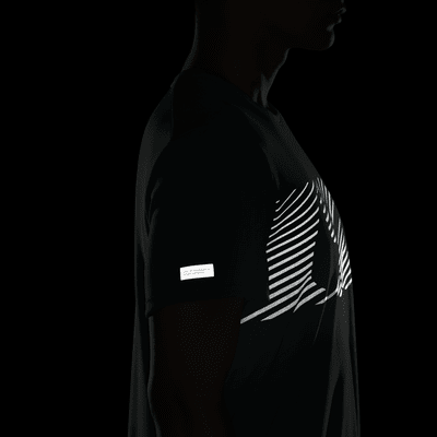 เสื้อวิ่งแขนสั้นผู้ชาย Dri-FIT UV Nike Miler Flash