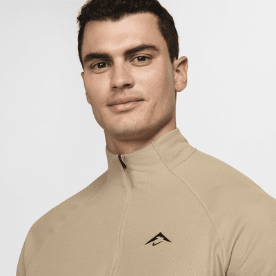 Camisola de camada intermédia Dri-FIT com fecho até meio Nike Trail para homem