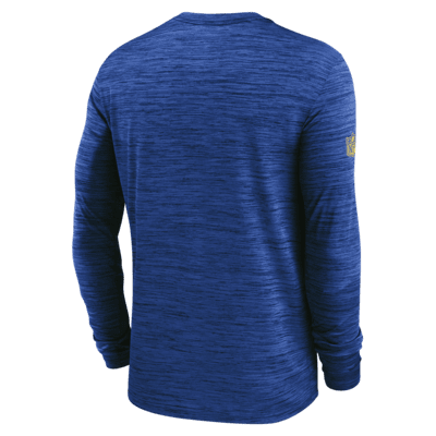 Los Angeles Rams Sideline Velocity Men's Nike Dri-FIT NFL Long-Sleeve T-Shirt