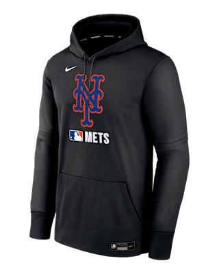 Мужское худи New York Mets Authentic Collection Nike Therma MLB Pullover Hoodie