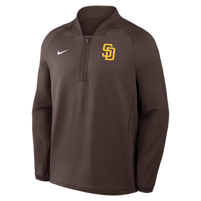 San Diego Padres Authentic Collection Men's Nike Dri-FIT MLB 1/2-Zip Long-Sleeve Top