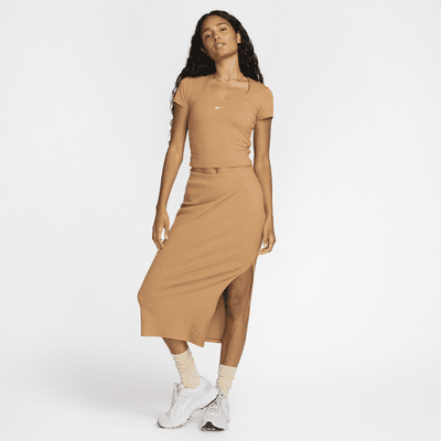 Nike Sportswear Chill Rib Women's Slim Midi Skirt