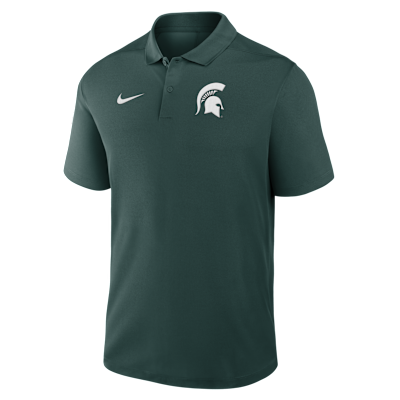 Michigan State Primetime Victory Primary Logo Men's Nike Dri-FIT College Polo