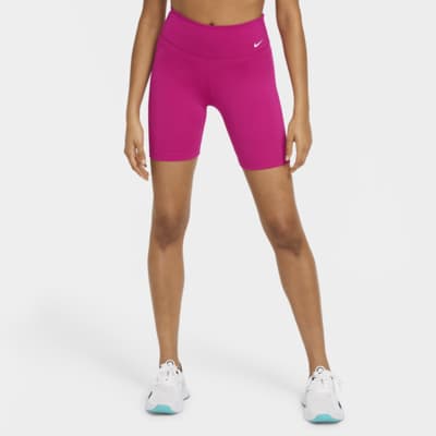 pink nike bike shorts