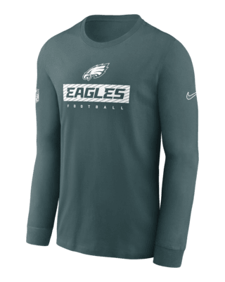 Philadelphia Eagles Sideline Team Issue Men's Nike Dri-FIT NFL Long ...