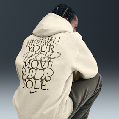 Felpa in fleece con cappuccio Nike Solo Swoosh – Uomo