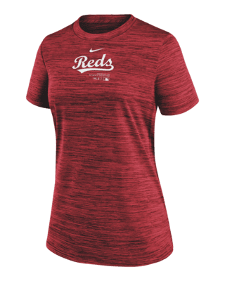 Женская футболка Cincinnati Reds Authentic Collection Practice Velocity Nike Dri-FIT MLB