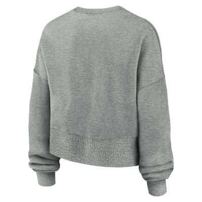 Sudadera de cuello redondo sin cierre universitaria Nike para mujer Ohio State Phoenix Arch