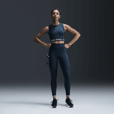 Camisola sem mangas recortada Dri-FIT Nike Pro para mulher