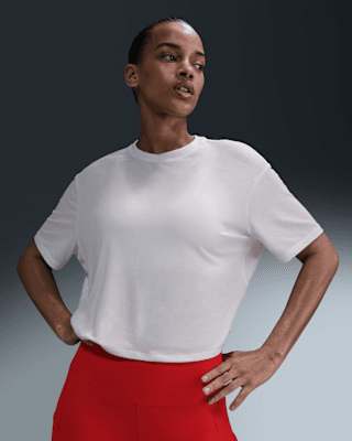 Женские шорты Nike One Relaxed Dri-FIT Cropped Short-Sleeve Top