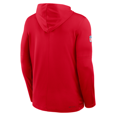 Kansas City Chiefs Pure Fury Sideline Men's Nike Dri-FIT NFL Long-Sleeve Hooded Top