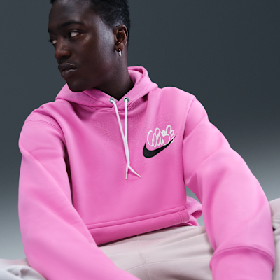 Felpa in fleece con cappuccio Nike Solo Swoosh – Uomo