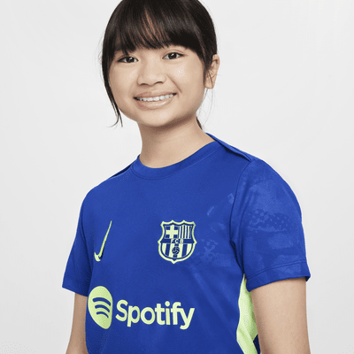 3e haut de foot d'avant-match Nike Dri-FIT FC Barcelona Academy Pro pour ado