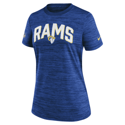 Playera para mujer Nike Dri-FIT Sideline Velocity Lockup (NFL Los Angeles  Rams). Nike.com