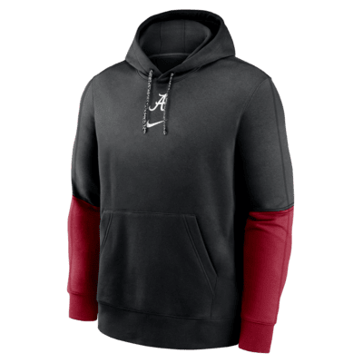 Sudadera con gorro sin cierre universitaria Nike para hombre Alabama Crimson Tide Sideline Team Issue Club