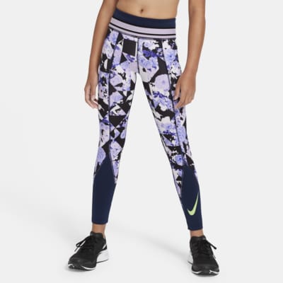 girls navy nike leggings