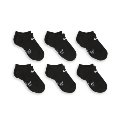 Nike Dri-FIT Little Kids' No-Show Socks (6 Pairs)