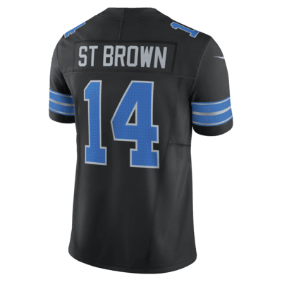 Jersey de fútbol americano Nike Dri-FIT de la NFL Limited para hombre Amon-Ra St. Brown Detroit Lions