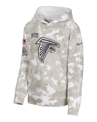 Подростковое худи Atlanta Falcons Salute to Service Primary Edge Club Big Kids' Nike NFL Pullover Hoodie