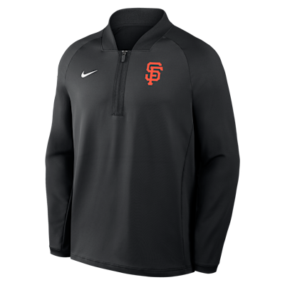 San Francisco Giants Authentic Collection Men's Nike Dri-FIT MLB 1/2-Zip Long-Sleeve Top