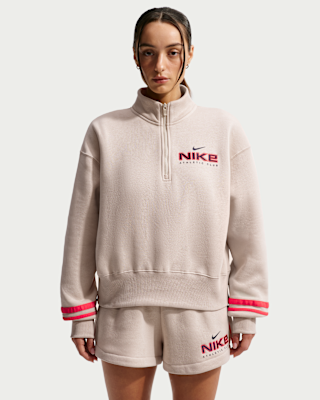 Nike Sportswear Women's Oversized 1/4-Zip Fleece Top