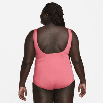 Traje de baño de una sola pieza con espalda en U para mujer talla grande Nike Essential