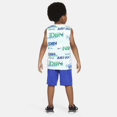 Nike Sportswear PE Little Kids' Printed Tank Set