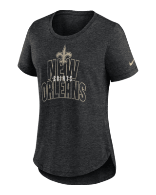 Nike / Women's New Orleans Saints Nola Skyline Black T-Shirt