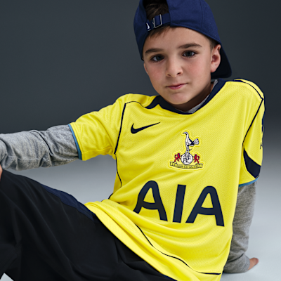 Tottenham Hotspur 2025/26 Stadium Third Nike Dri-FIT Total 90 Replika-Fußballtrikot (ältere Kinder)