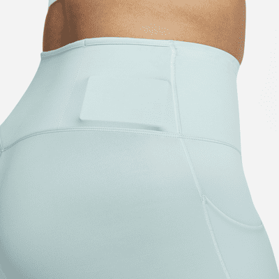 Leggings cropped de tiro alto y sujeción firme con bolsillos para mujer Nike Go