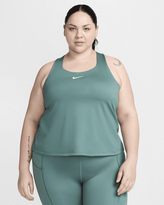 Женские  Nike Swoosh Medium-Support Padded Sports Bra Tank (Plus Size)