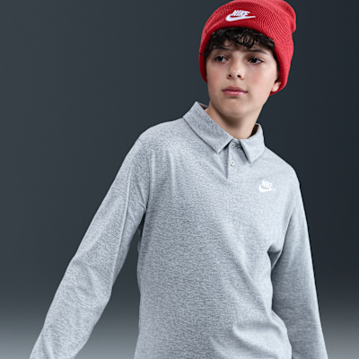 Nike Sportswear Club Big Kids' Knit Long-Sleeve Polo