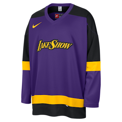 Los Angeles Lakers City Edition Men's Nike NBA Hockey Jersey