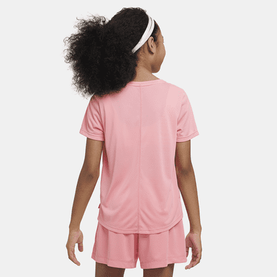 Nike One Older Kids' (Girls') Dri-FIT Short-Sleeve Training Top