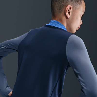 Paris Saint-Germain Strike Nike Dri-FIT-fodboldtræningstrøje til større børn