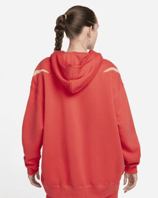 red nike swoosh all over hoodie