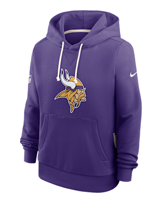 Женское худи Minnesota Vikings Sideline Nike Dri-FIT NFL Pullover Hoodie