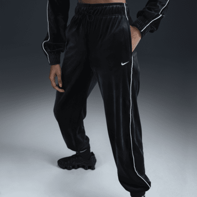 Pantaloni jogger in velour a vita media Nike Sportswear Collection – Donna