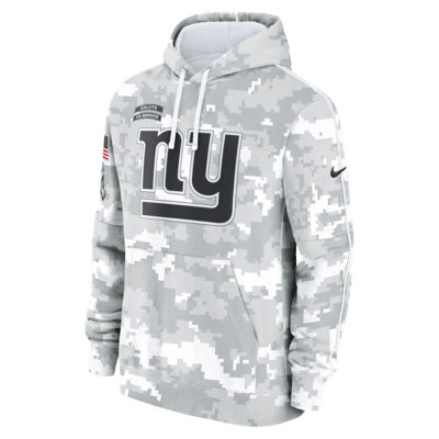 Sudadera con gorro sin cierre Nike de la NFL para hombre New York Giants Salute to Service Primary Edge Club