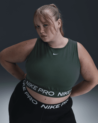 Женские  Nike Pro Dri-FIT Cropped Tank Top (Plus Size)