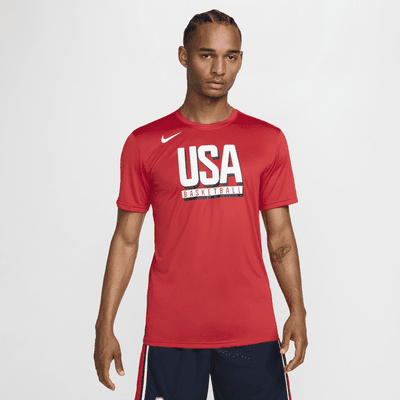 USA Nike Basketball-T-Shirt für das Training (Herren)