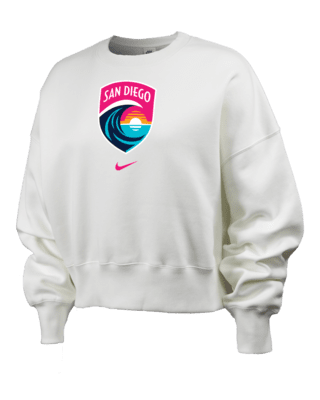 Женский свитшот San Diego Wave FC Phoenix Fleece Nike NWSL Crew-Neck