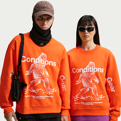 Nike ACG "Tuff Fleece" Men's Therma-FIT Pullover Crew-Neck Sweatshirt