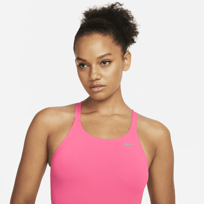 Traje de baño Fastback de 1 pieza para mujer Nike Poly Solid