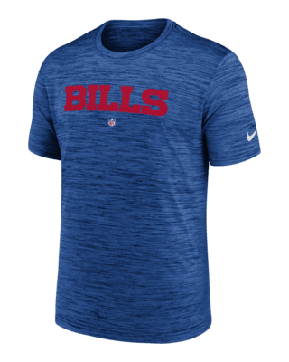 Nike Men's Dri-Fit Sideline Velocity (NFL Buffalo Bills) Long-Sleeve T-Shirt in Grey, Size: Medium | 00KX06G81-078