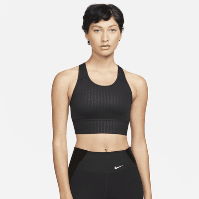 Nike Dri-FIT Swoosh Women's Medium-Support Padded Longline Printed Sports  Bra. Nike.com