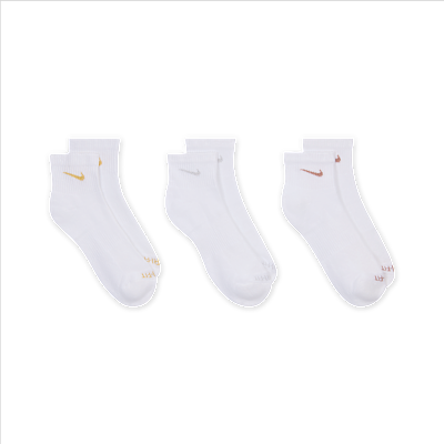 Calze da training alla caviglia Nike Everyday Plus Cushioned (3 paia)