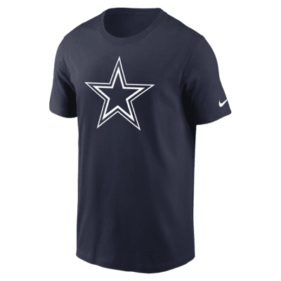 Men's Nike Navy Dallas Cowboys Fan Gear Wordmark T-Shirt Size: Medium