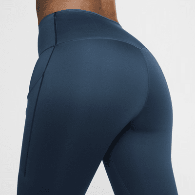 Nike Go Leggings de longitud completa, talle alto y sujeción firme con bolsillos - Mujer