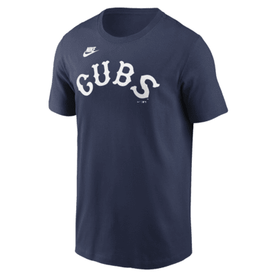 Мужская футболка Chicago Cubs Cooperstown Wordmark